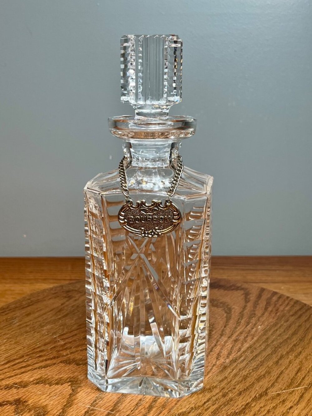 Vintage Waterford Crystal Square Spirit Decanter 454-441 Made in Ireland